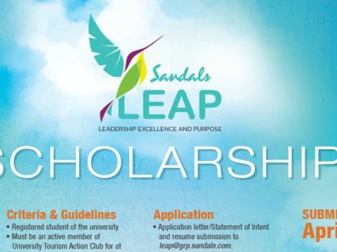 Sandals LEAP Scholarship banner