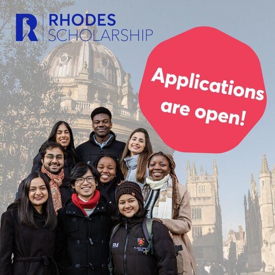 The Rhodes Scholarship is a life-changing opportunity to join outstanding young people from around the world to study at the University of Oxford. Applications for the next round of Rhodes Scholarships open in June 2024.