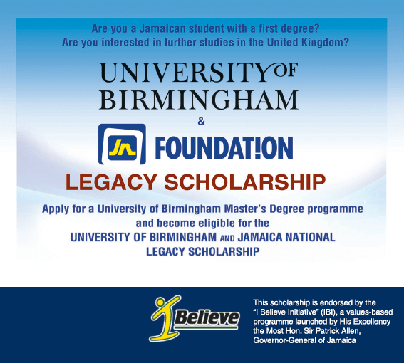 Legacy Scholarship, JN Foundation, University of Birmingham