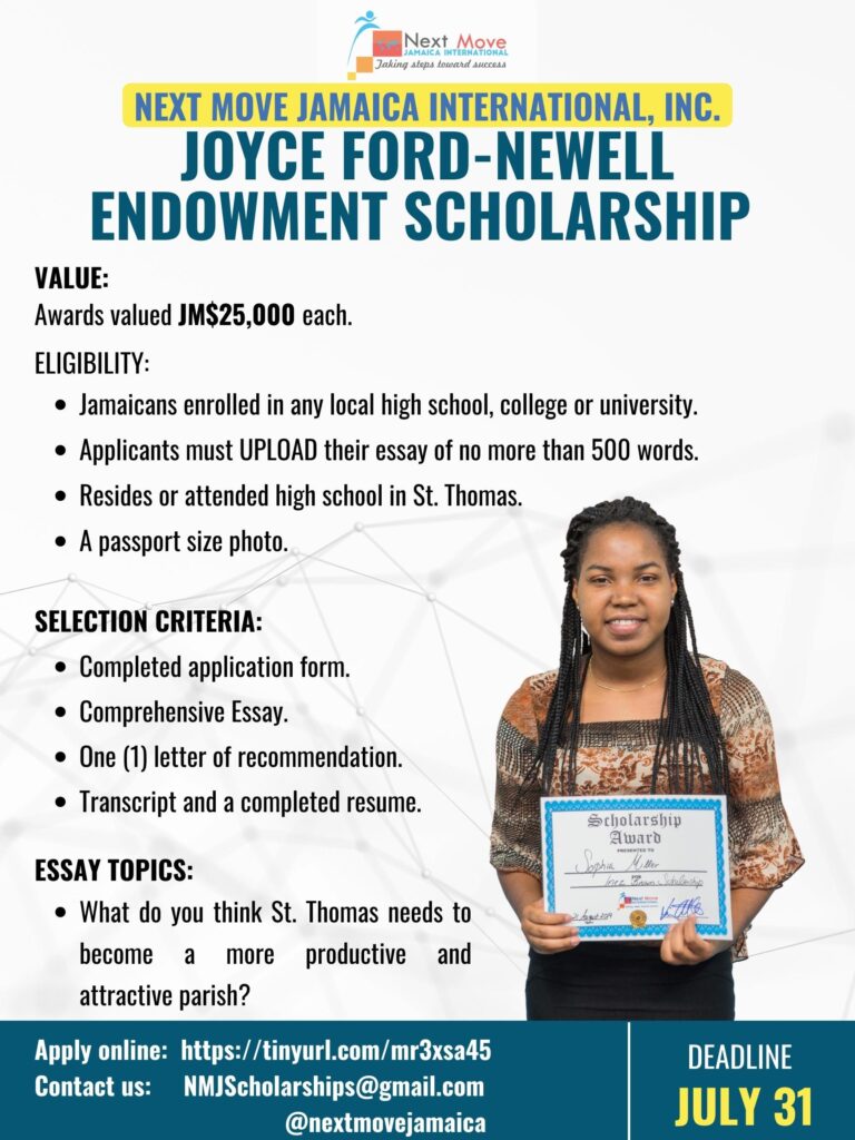 The Joyce Ford-Newell Scholarships for St. Thomas students are open to enrolled students in the parish, especially Seaforth High School students.