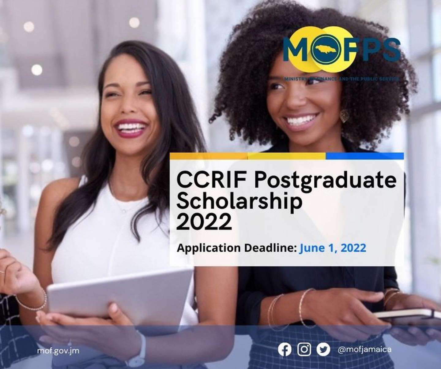 2022 CCRIF Invites Applications for its Postgraduate Scholarship Program