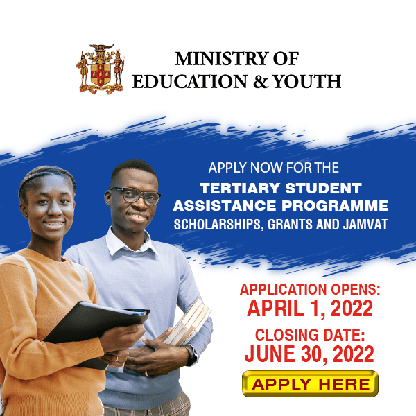 Ministry of Education's annual Jamaica Scholarship open to teachers in training and students at the University of the West Indies reading for a Teacher's degree