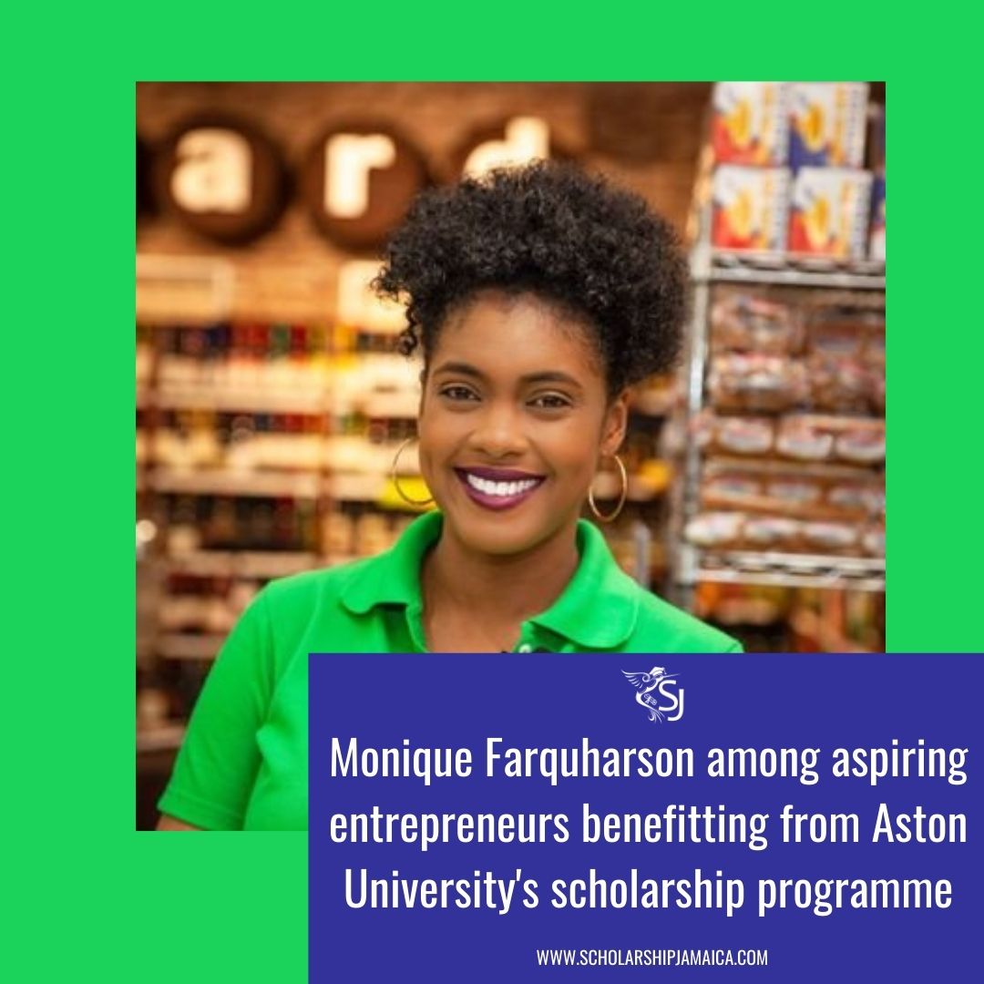 Monique Farquharson | Aston University entrepreneurship scholarships