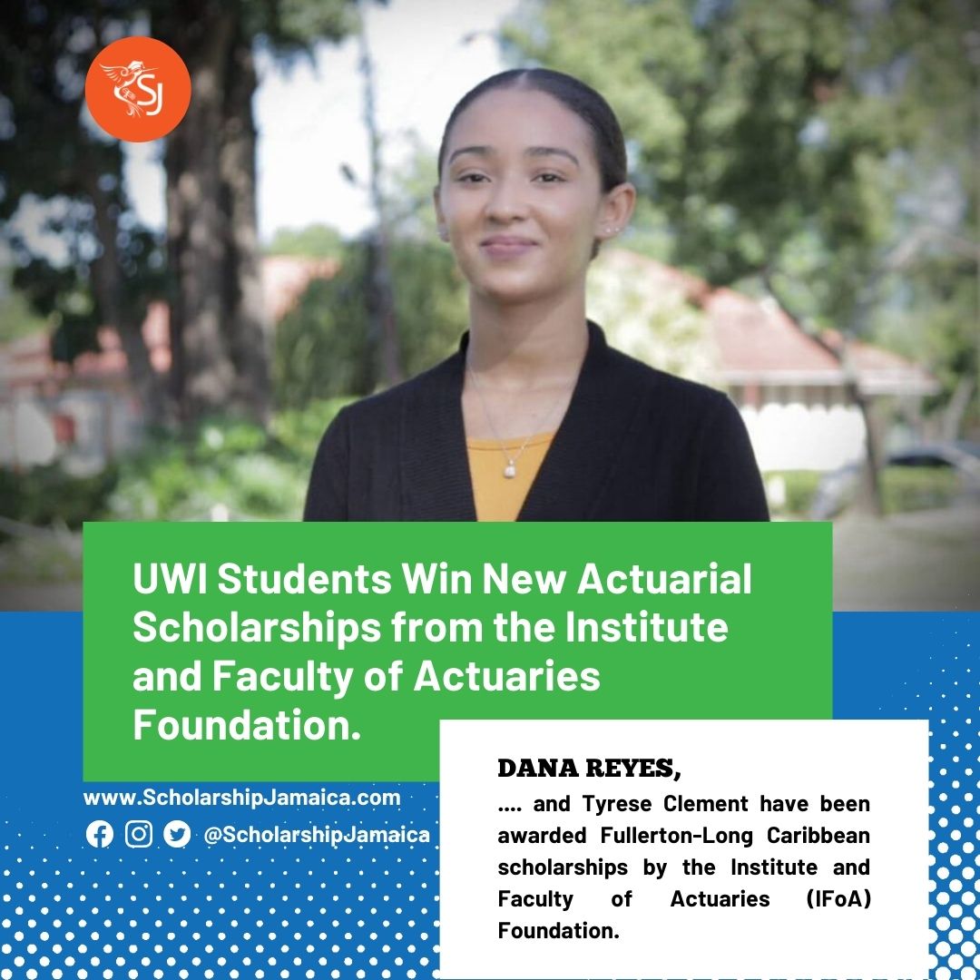 UWI Students Win New Actuarial Scholarships from the Institute and Faculty of Actuaries Foundation (IFoA).
