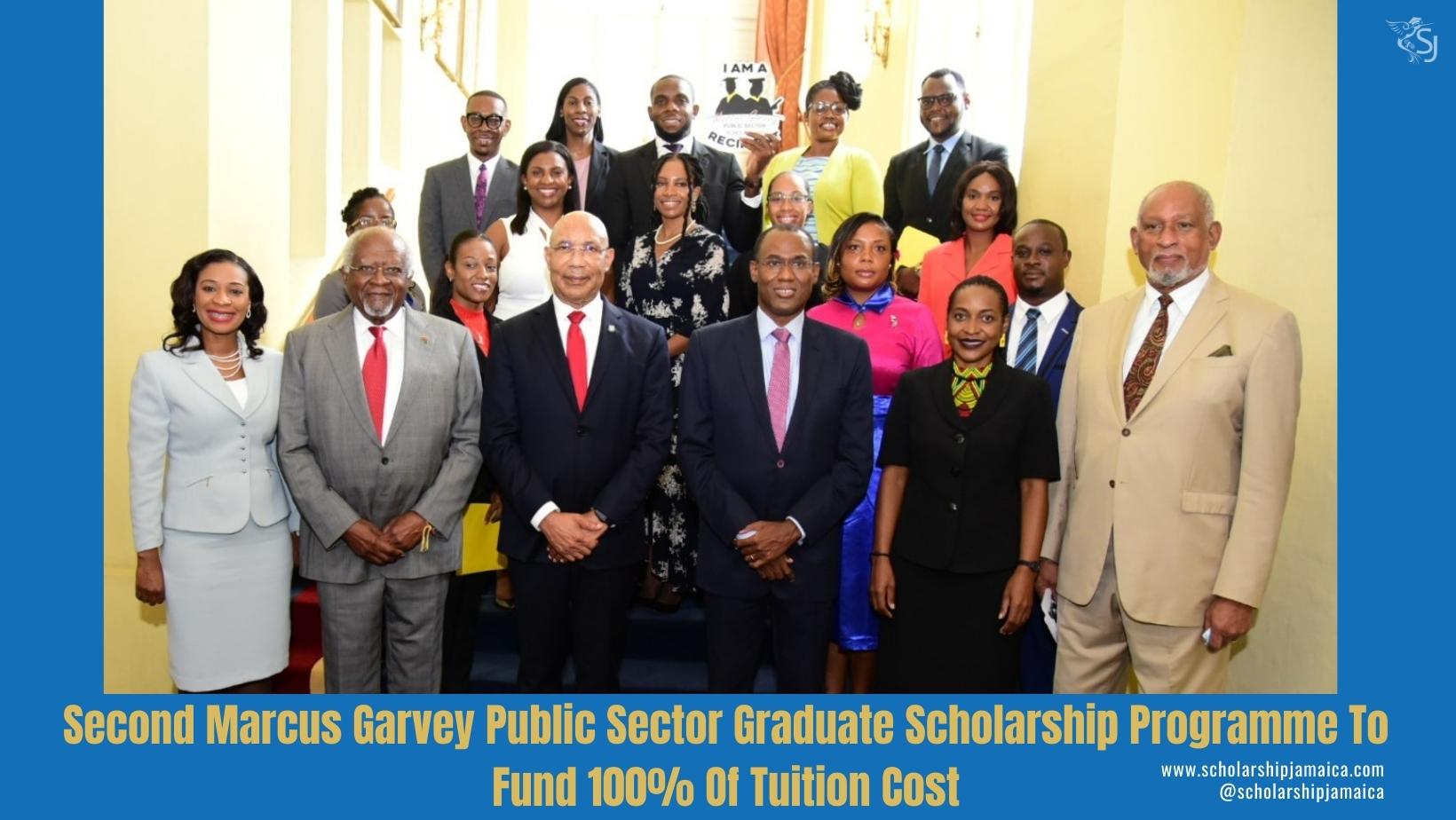 The second annual marcus garvey public sector graduate scholarship programme will cover the full cost of tuition per the Minister of Finance