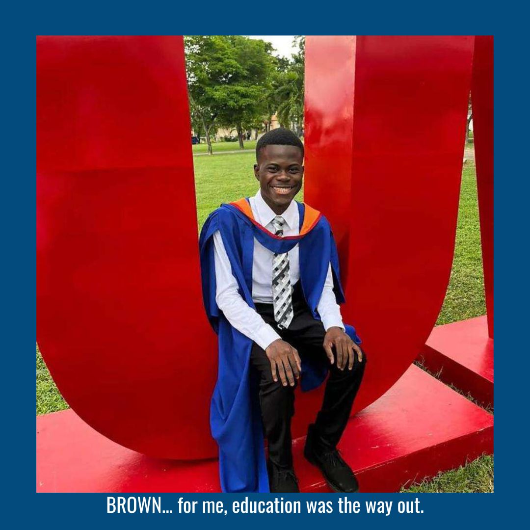 Jahmel Brown grew up in Tower Hill, St. Andrew, he was told he would turn out to be "nothing but a cart man" like his father. They were wrong