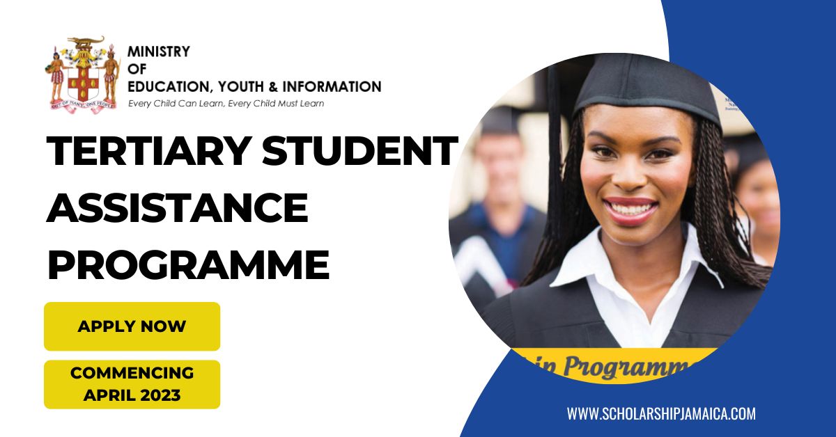 The MOEYI through its Tertiary Unit, will be accepting applications for its Tertiary Student Assistance Programme commencing in April 2023