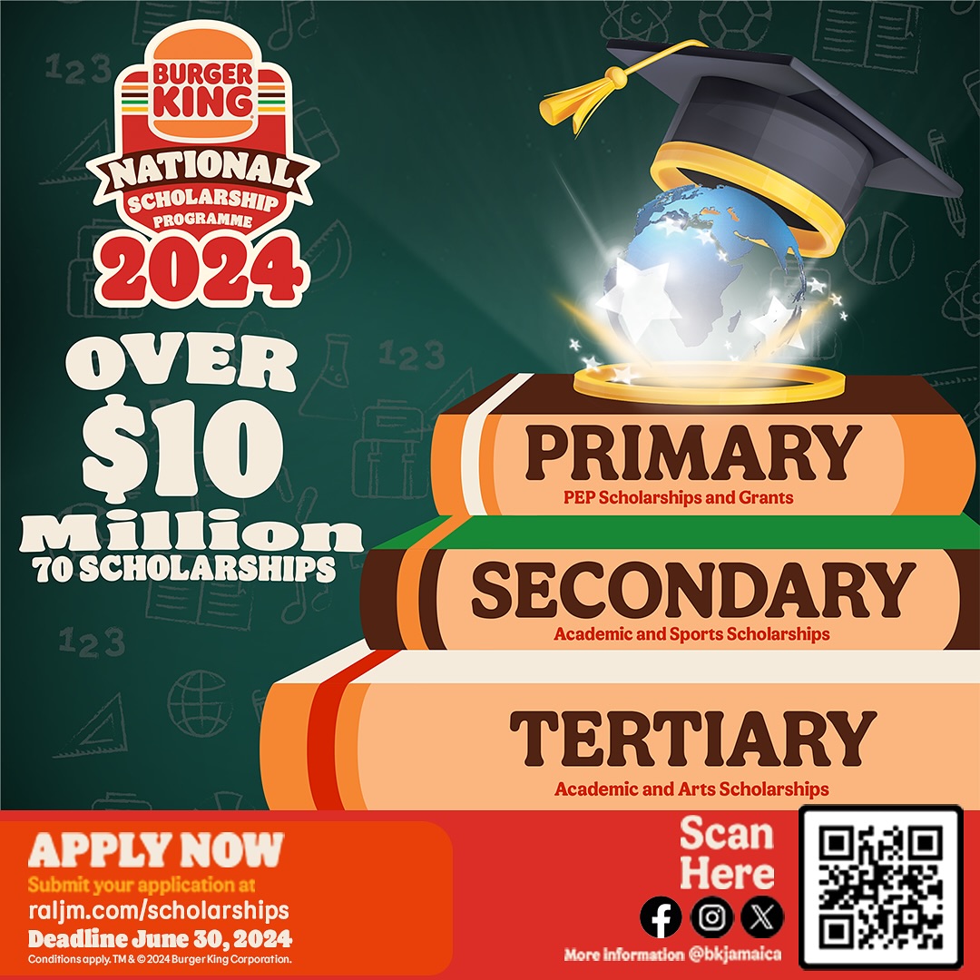 A BURGER KING National Scholarship Award could be your step to greatness! Applicants are invited to apply for the awards. Deadline June 30