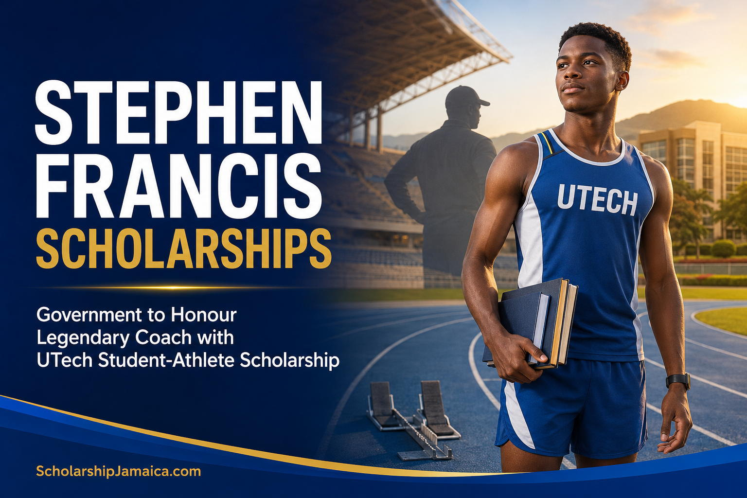 Learn about the proposed Stephen Francis scholarships honoring legendary MVP Track Club coach Stephen Francis and supporting a UTech student-athlete.